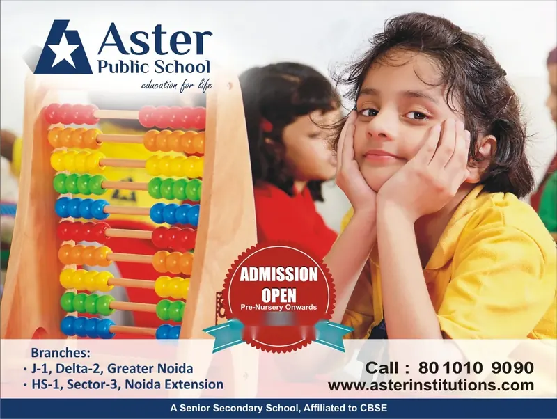 Aster Public School — Admission open, pre-nursery onwards