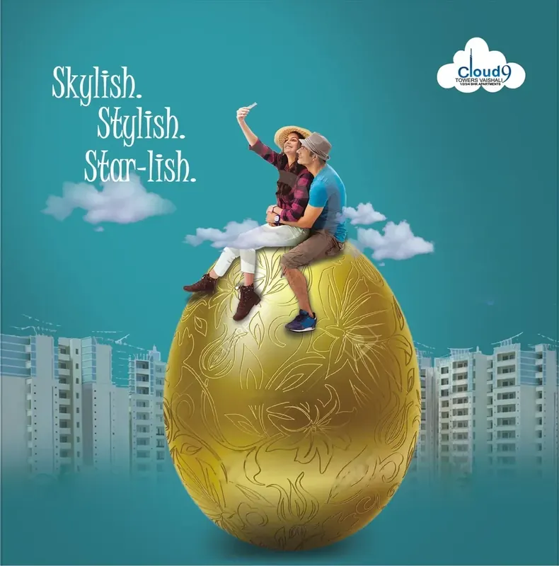 Cloud 9 — Skylish — “Skylish. Stylish. Star-lish.” — 1/2/3 BHK, Indirapuram