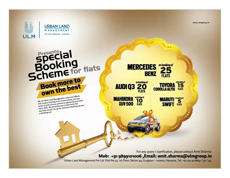 Urban Land Management — Special booking scheme — “book more to own the best”
