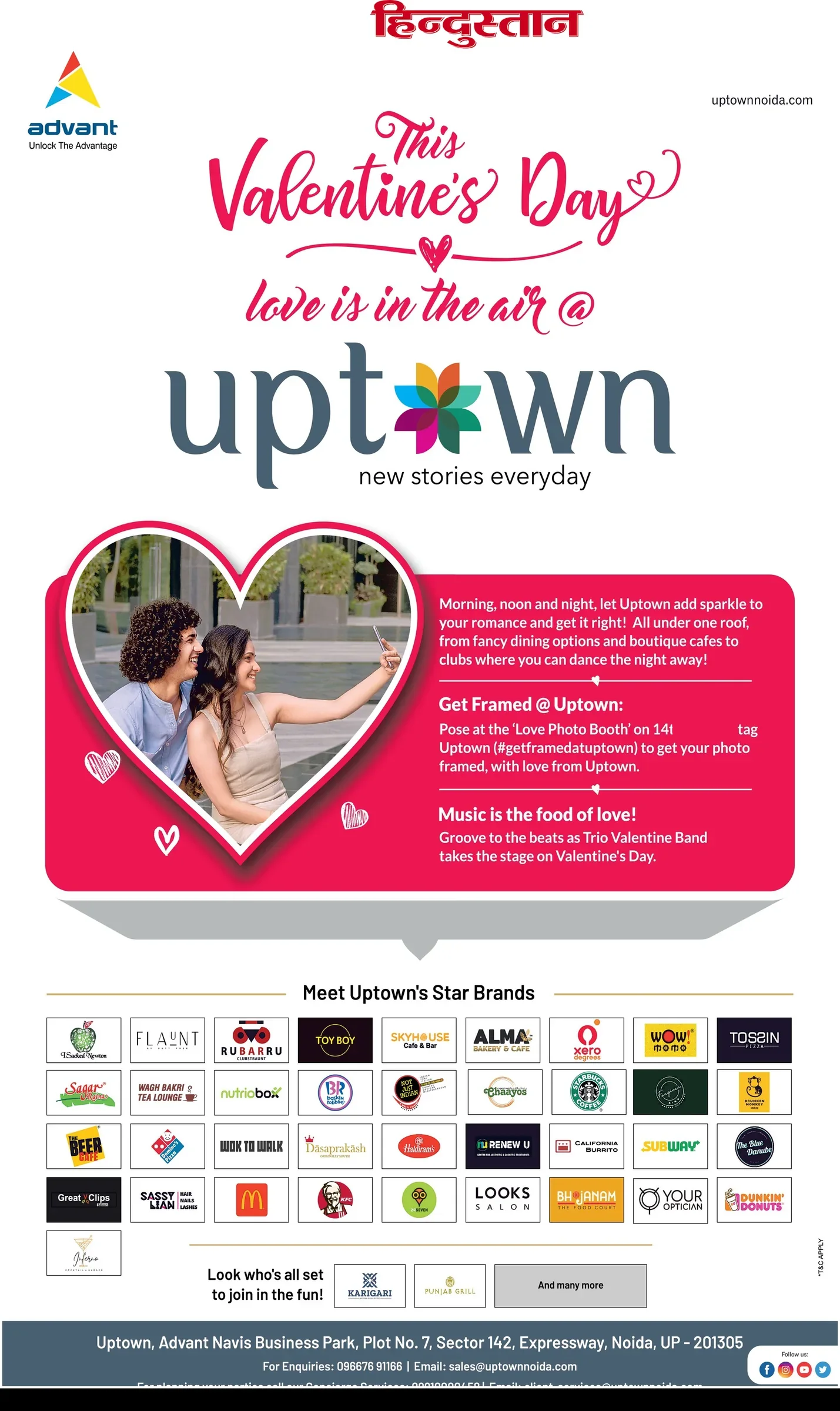 Advant — Uptown — Jacket, HT City — Valentine's Day jacket, Noida & Ghaziabad