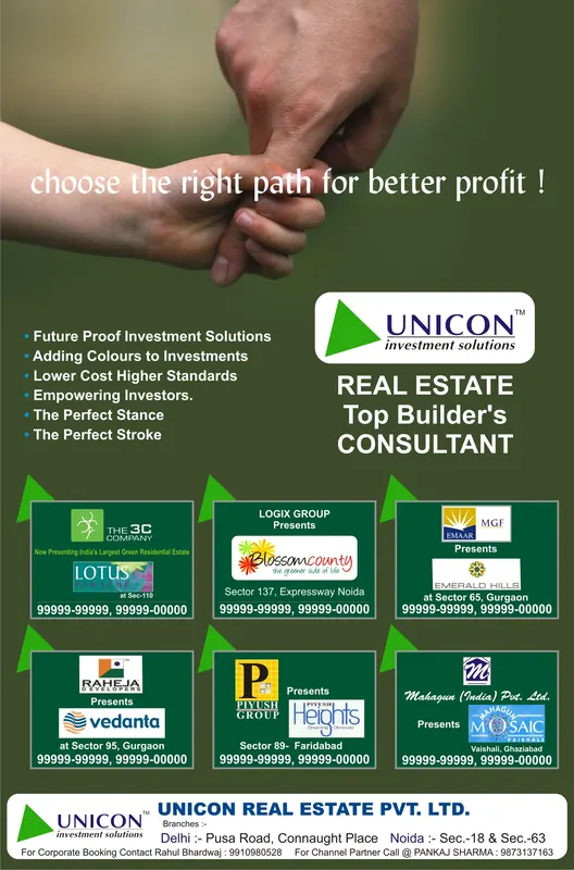 Unicon Investment Solutions — Full page, Amar Ujala — “Choose the right path for better profit!”