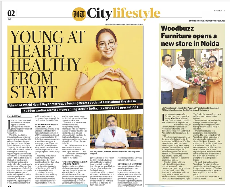 Woodbuzz — “Woodbuzz Furniture opens a new store in Noida” — HT City Lifestyle